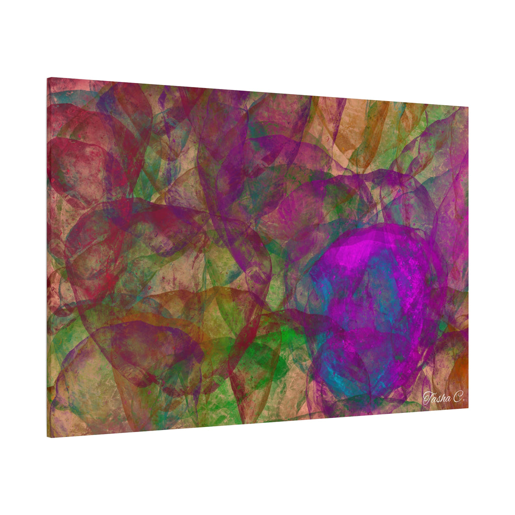 Original Abstract Colorful Swirls Matte Canvas - Luxury Extra large Wall Art - 60x40
