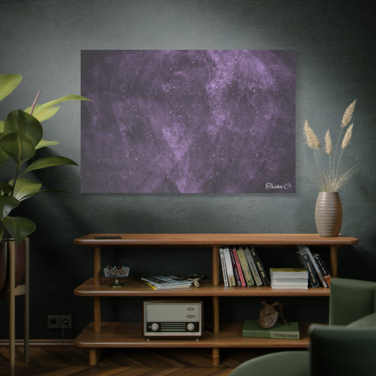 Original Purple Galaxy Nebula Canvas - Luxury Extra large Wall Art - 60x40