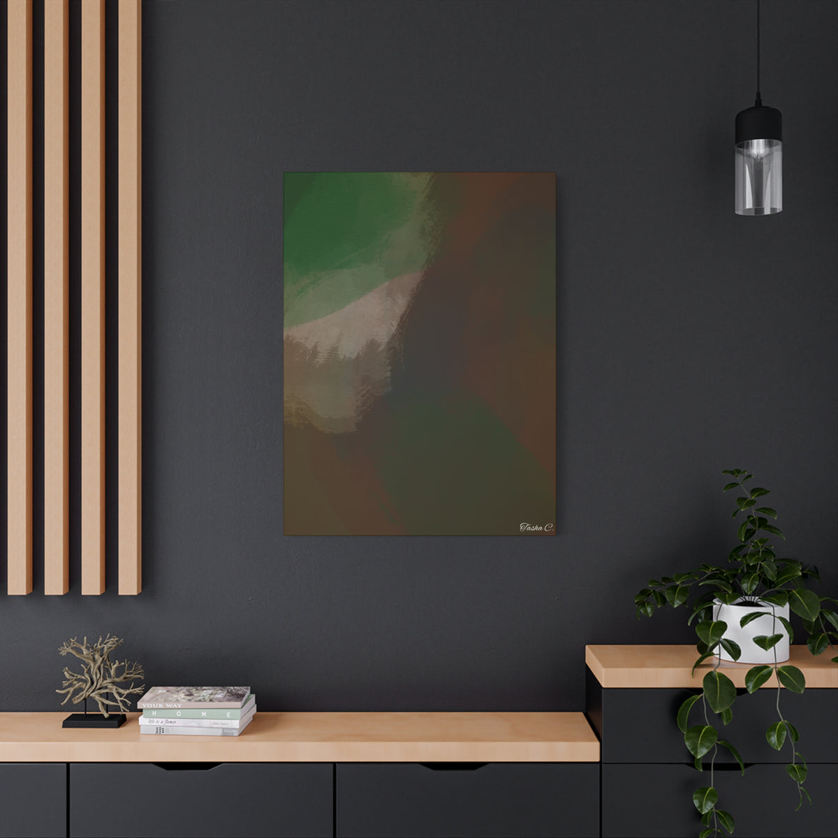 Abstract Forest Haze Canvas - Extra Large Wall Art - 30x40in
