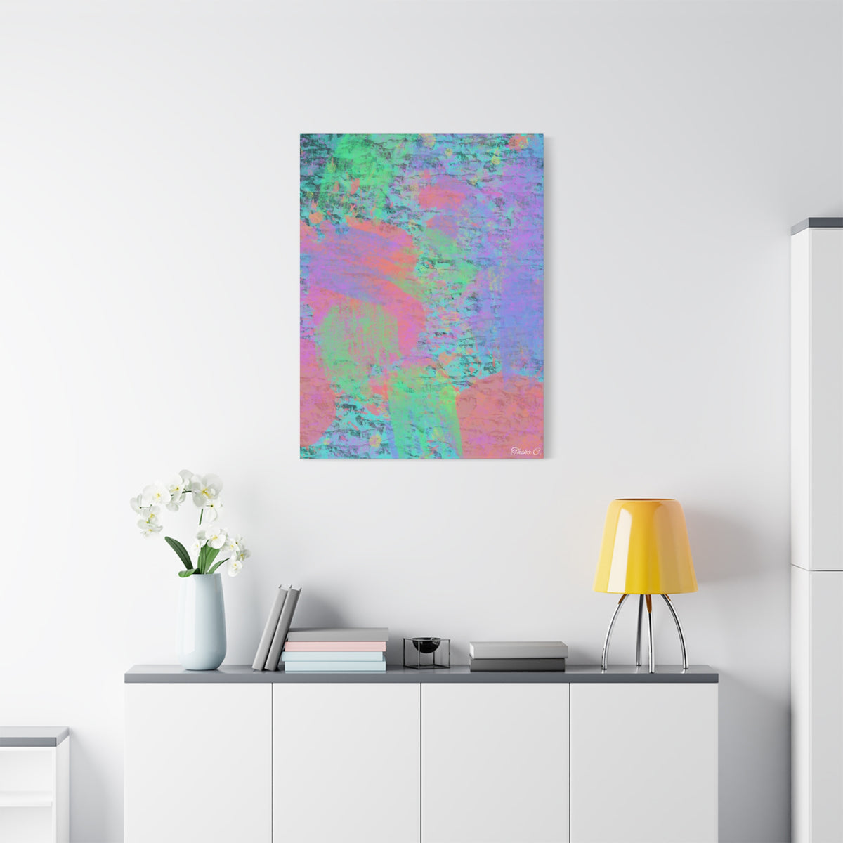Abstract Pastel Texture Canvas - Extra Large Wall Art - 30x40in