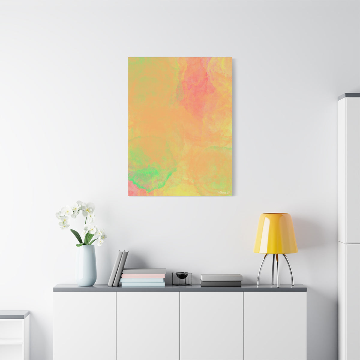 Original Abstract Watercolor - Extra Large Wall Art - 30x40