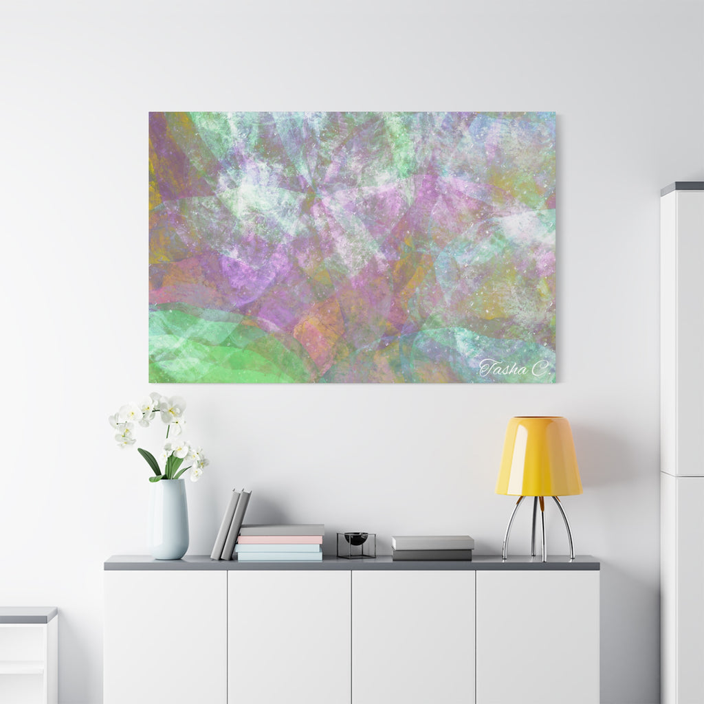 Original Abstract Pastel Texture Matte Canvas - Luxury Extra large Wall Art - 60x40