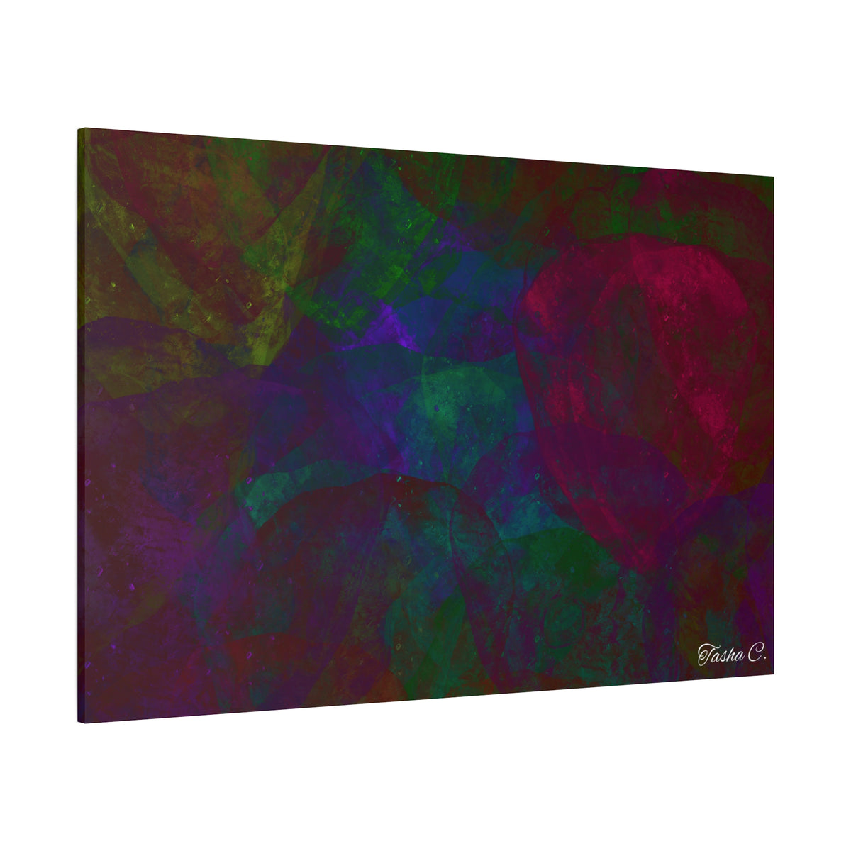 Original Abstract Rose Texture Matte Canvas - Luxury Extra large Wall Art - 60x40
