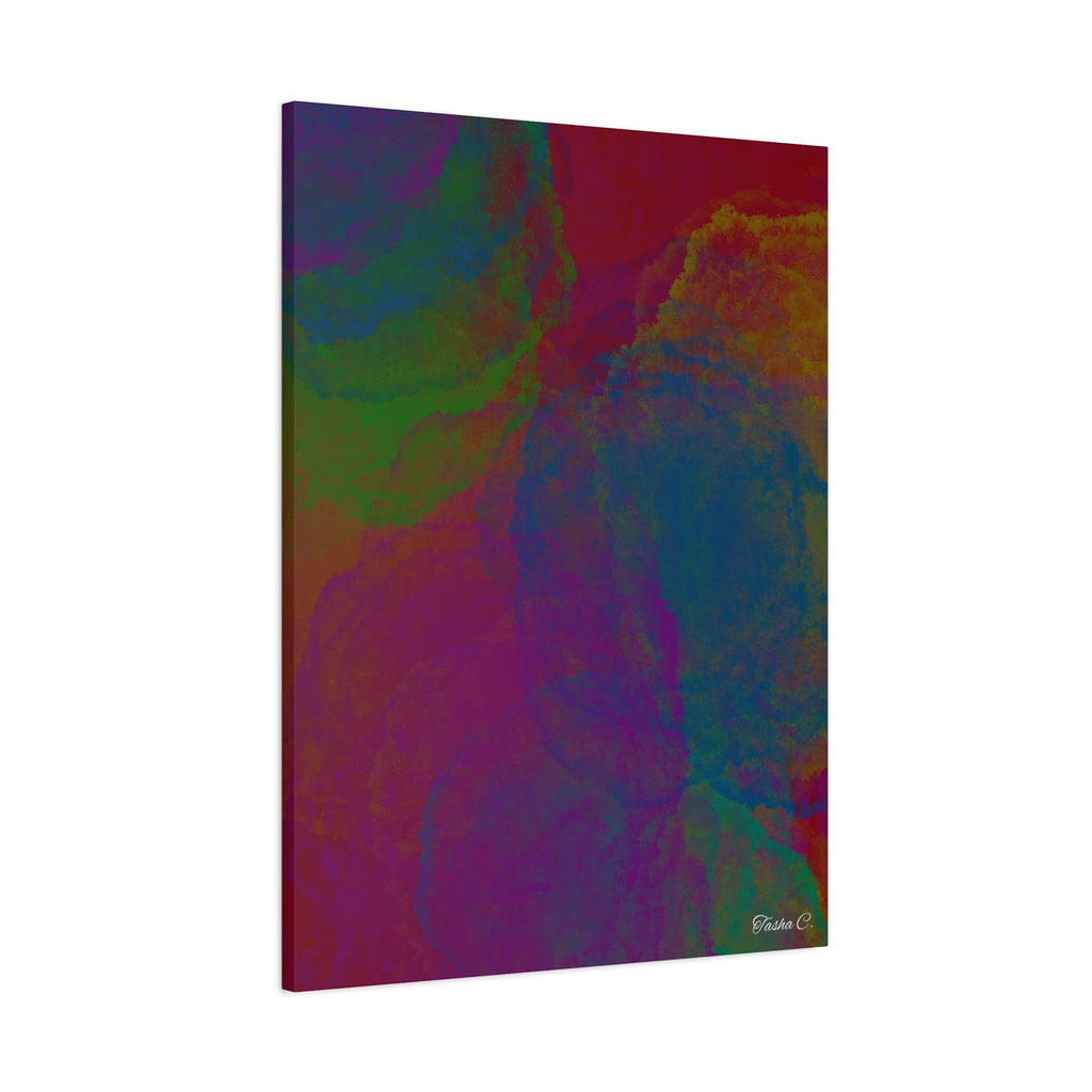 Original Abstract Colorful Marble Canvas Print - Extra Large Wall Art - 30x40in