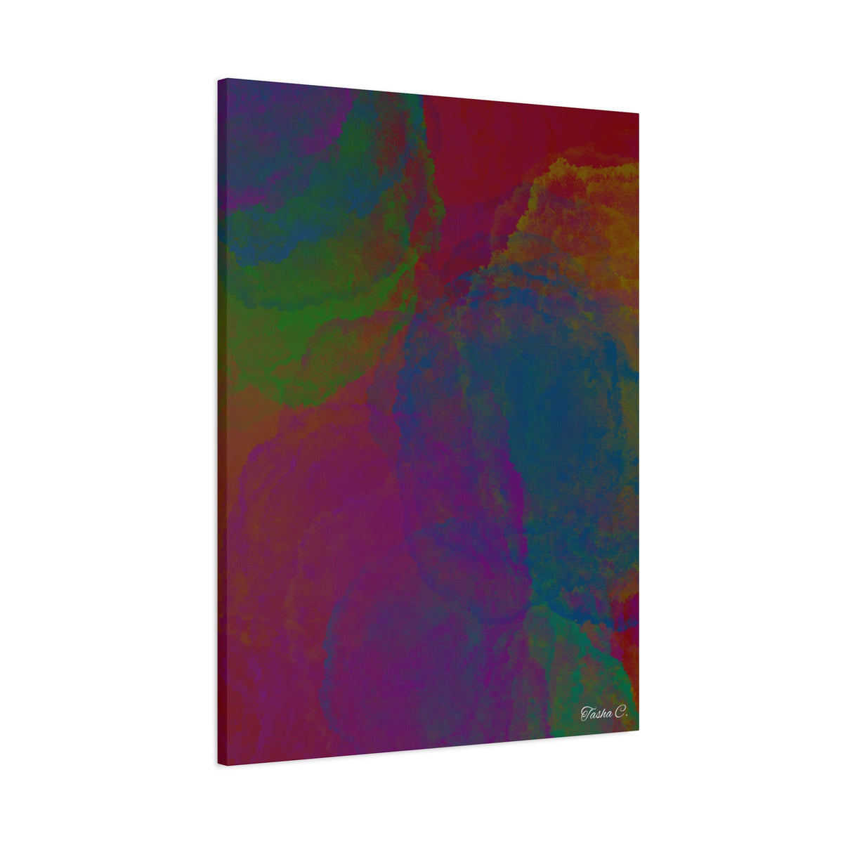 Original Abstract Colorful Marble Canvas Print - Extra Large Wall Art - 30x40in